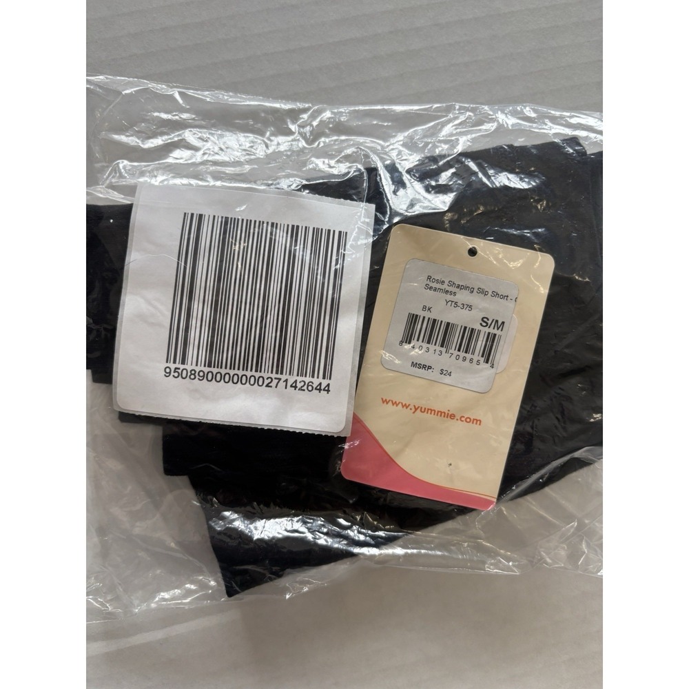 Yummie Rosie Seamless Shaping Slip Shorts Black S/M Shapewear NWT